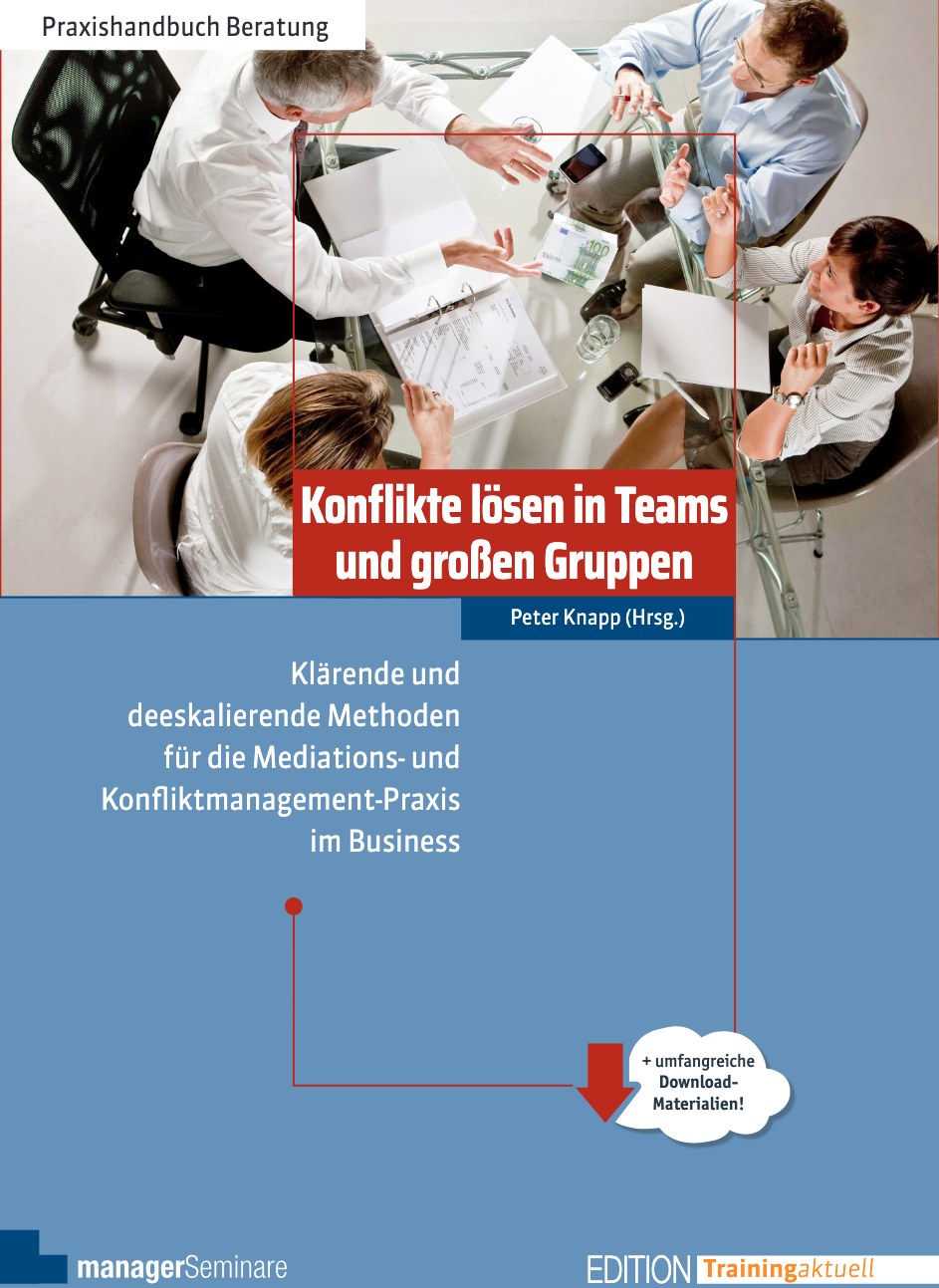 Buchcover: Konflikte lösen in Teams und großen Gruppen