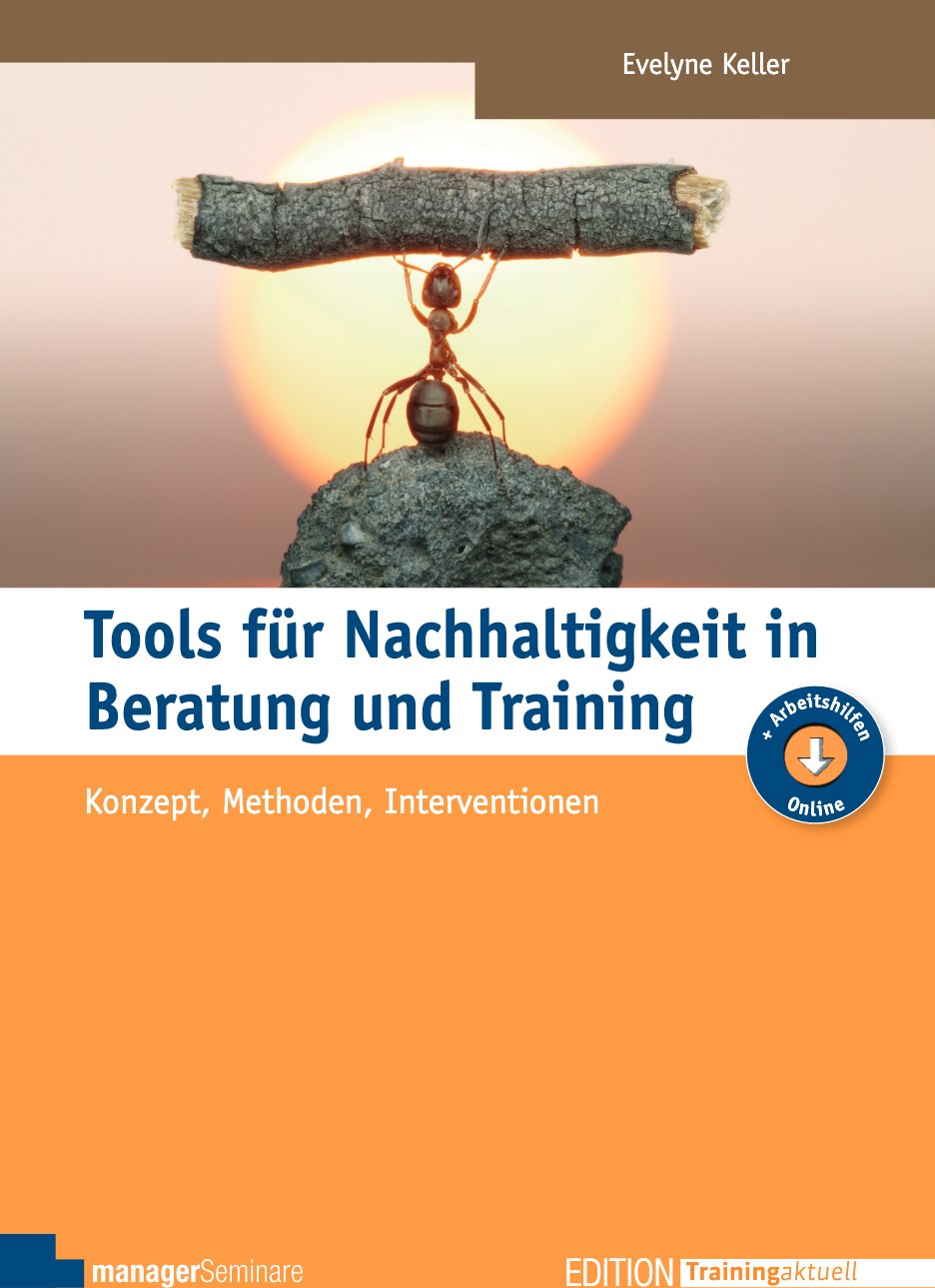 Buchcover: Tools für Nachhaltigkeit in Beratung und Training