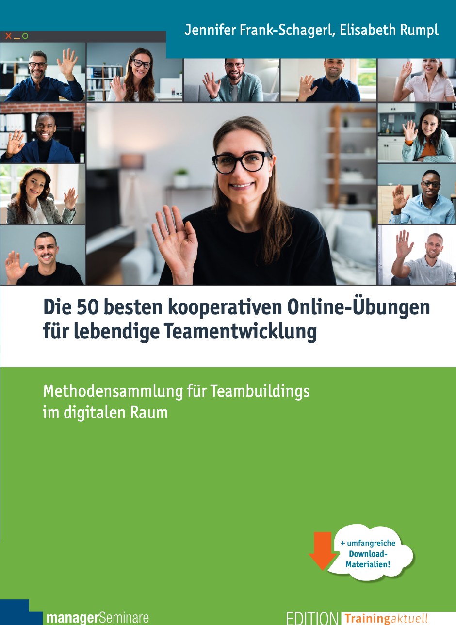 Buchcover: Die 50 besten kooperativen Online-Übungen für lebendige Teamentwicklung