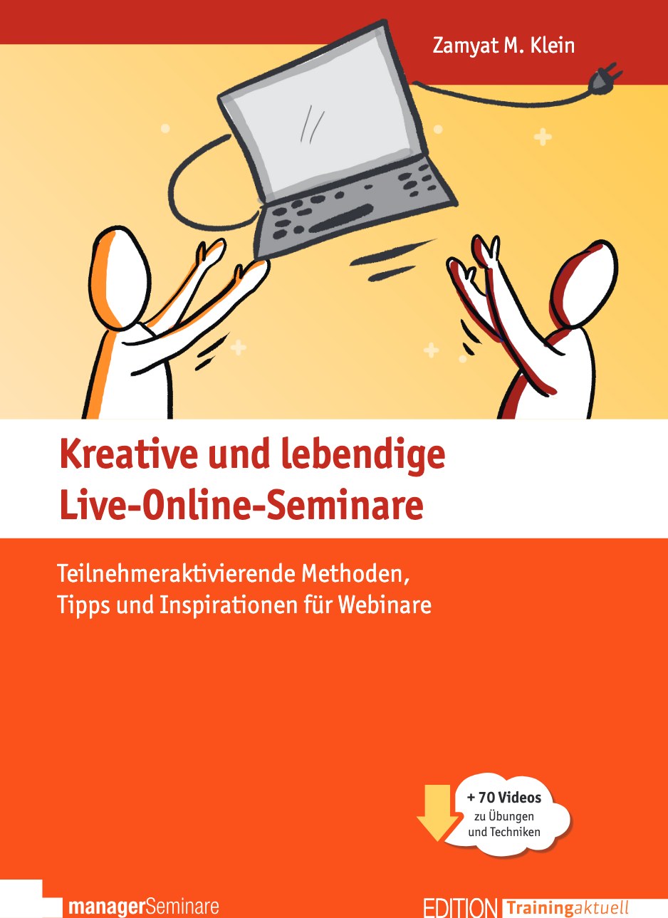 Buchcover: Kreative und lebendige Live-Online-Seminare