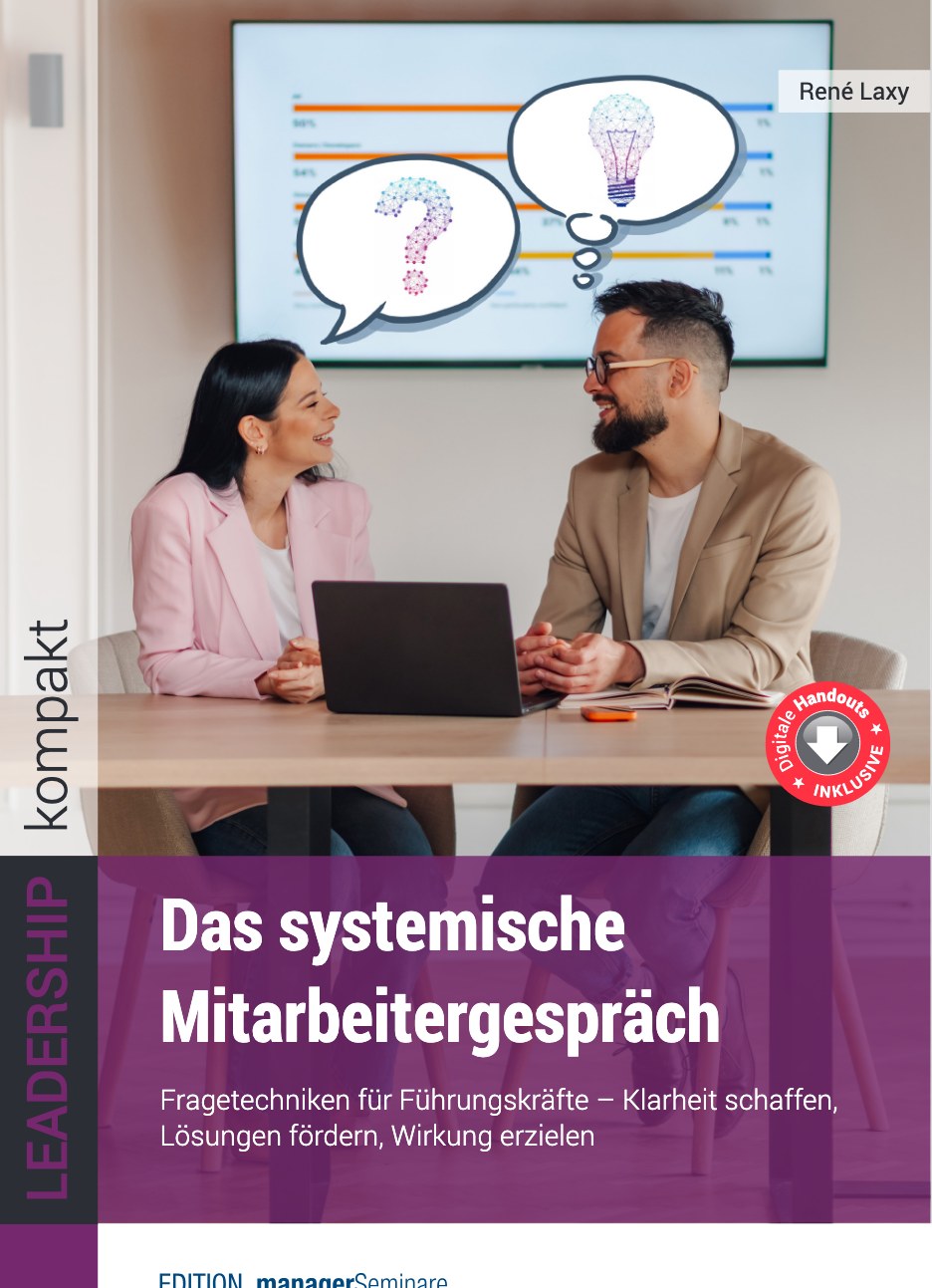 Buchcover: Das systemische Mitarbeitergespräch – Neuerscheinung